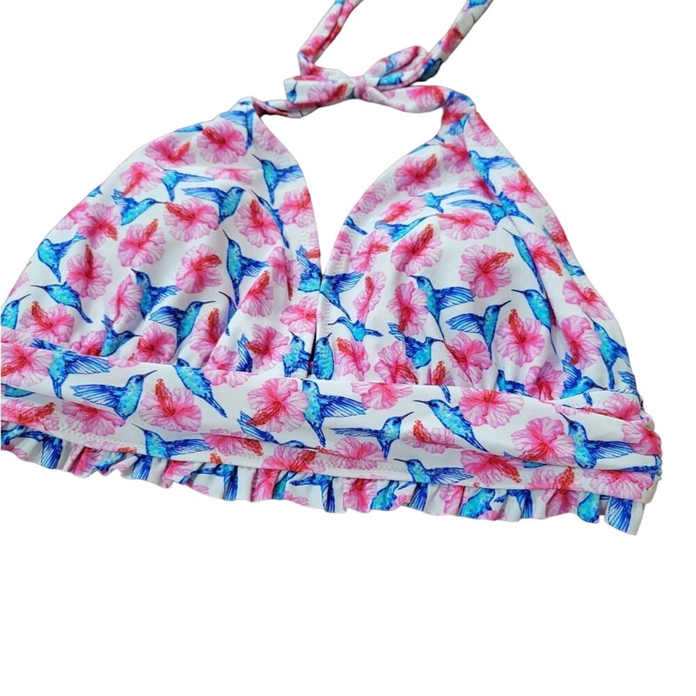 Halter style swim top.  Size Large